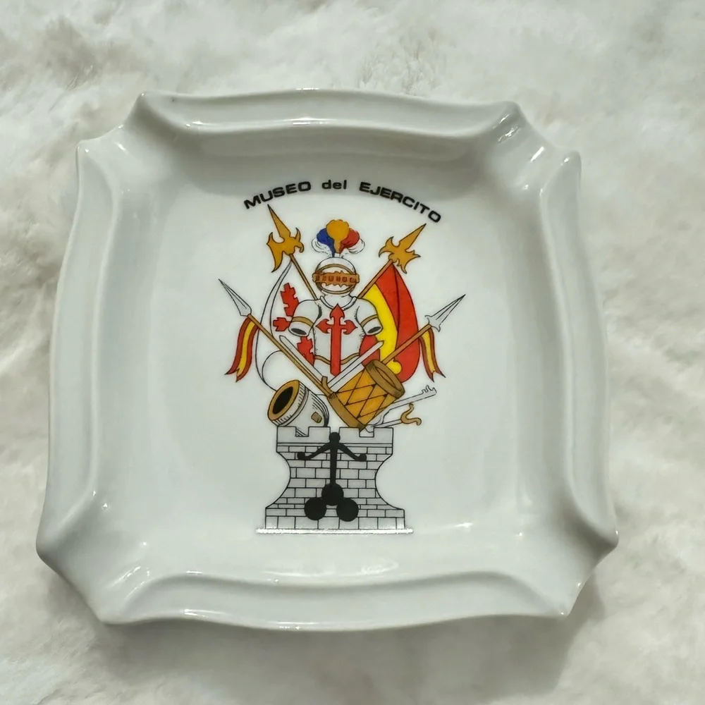 Vintage Museo del Ejercito Toledo Spain Army Museum Ashtray Souvenir Tourist